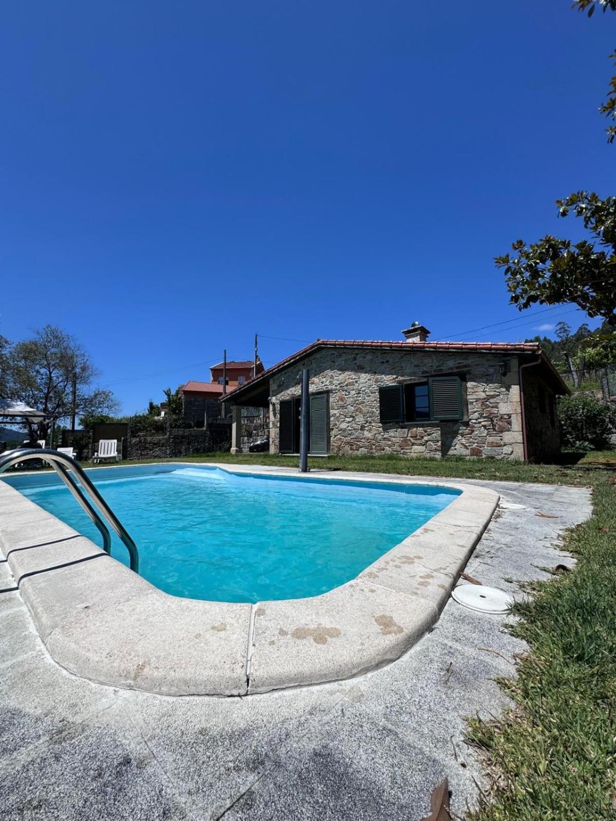Casa 2 Habitaciones Con Piscina Y Cenador Al Aire Libre Pontevedra Exteriér fotografie