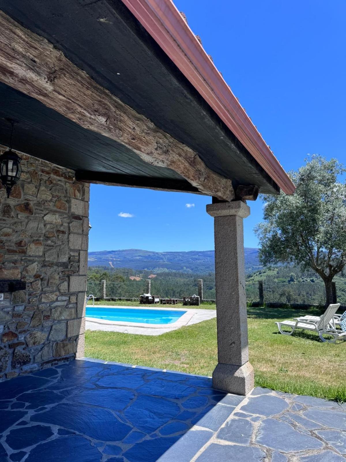 Casa 2 Habitaciones Con Piscina Y Cenador Al Aire Libre Pontevedra Exteriér fotografie
